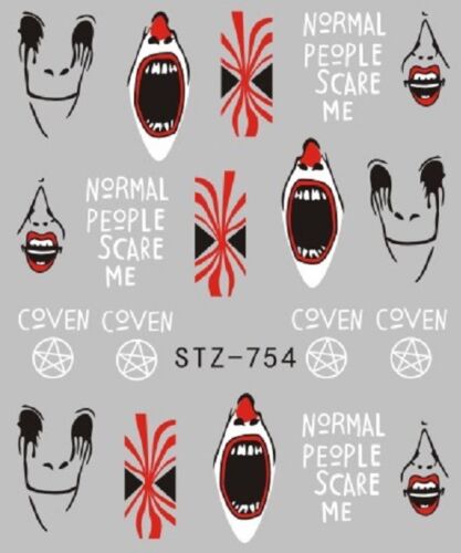 Halloween Face IT Nail Decal