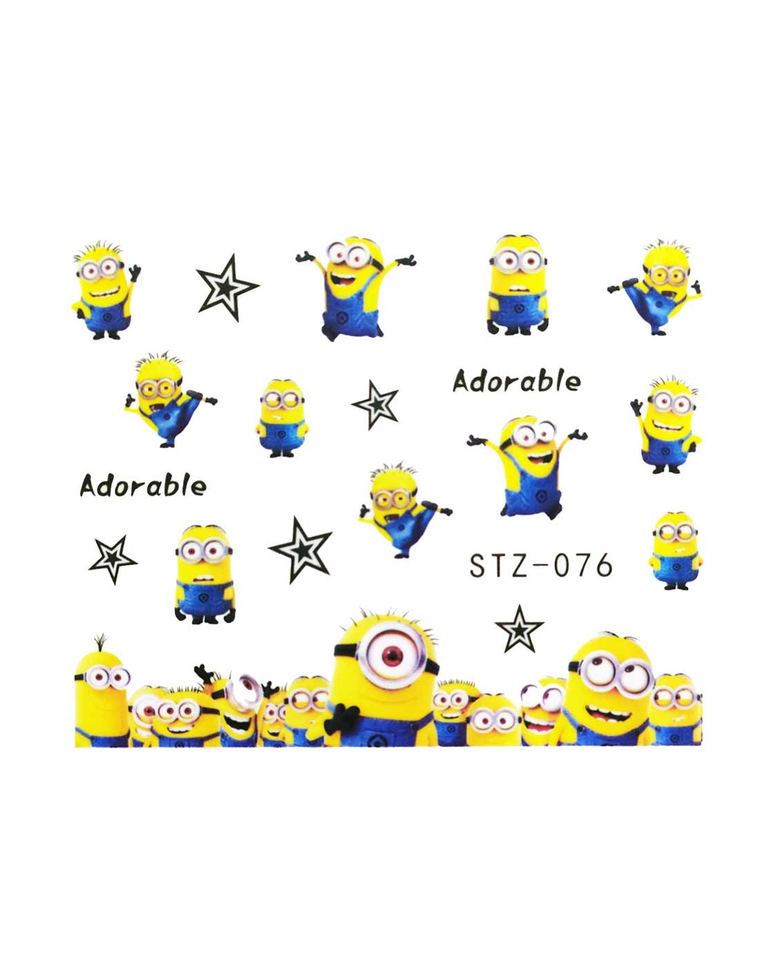 Minions Nail Decal