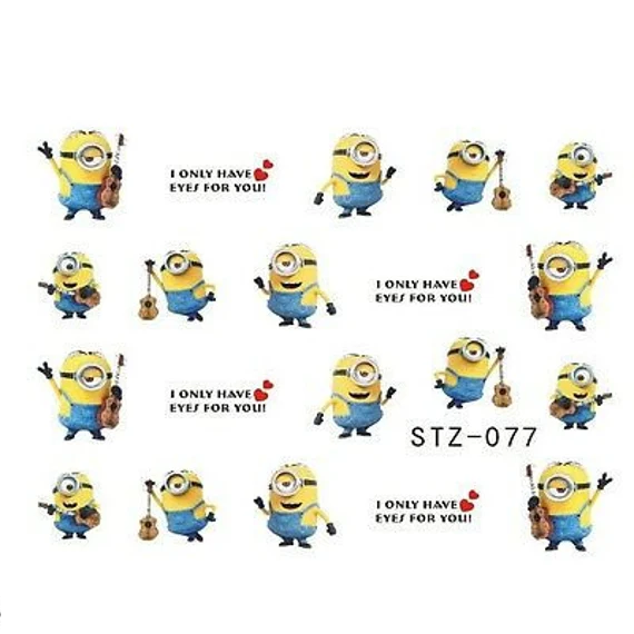 Minions Nail Decal