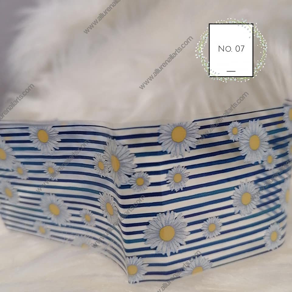 Floral Flower Foil Nail Transfer