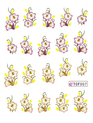 Flower Nail Decal