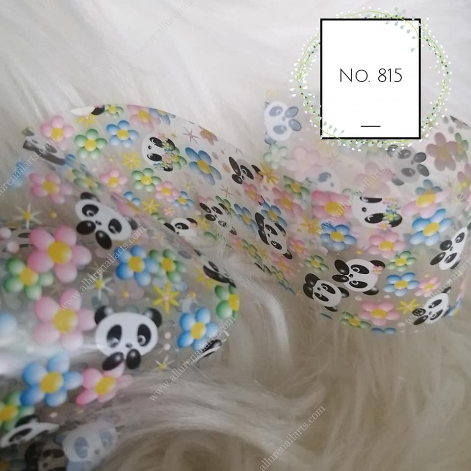 Floral Foil Nail Transfer