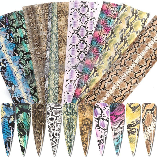Snake Skin Nail Art Foil Set Box