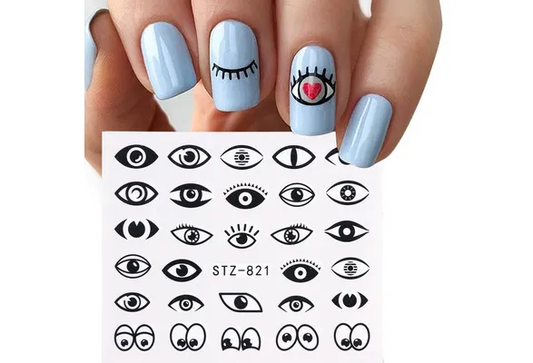 Eyes Geometric Nail Decal