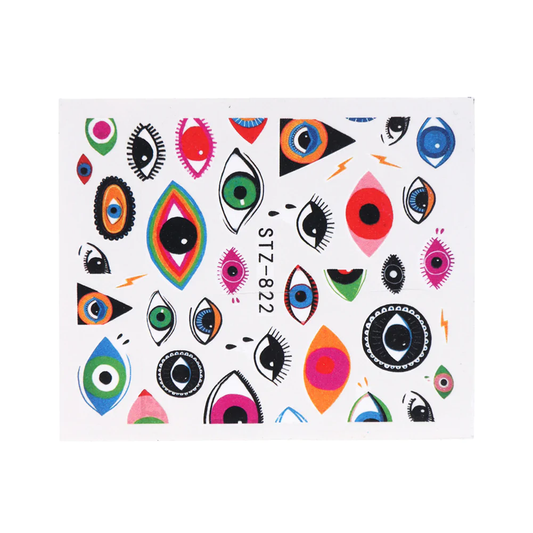 Eyes Geometric Nail Decal