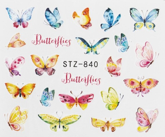 Butterfly Nail Decal