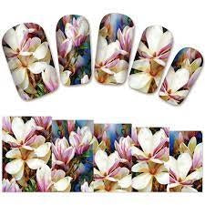 Flower Nail Decal