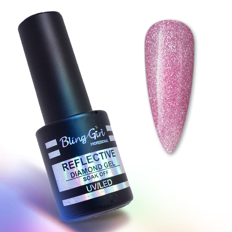 Bling Girl Reflective Diamond Gel No 8 Soak Off UVLED 10ml