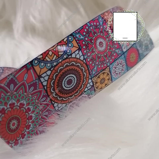 Paisley Mandala Bohemian Foil Nail Transfer