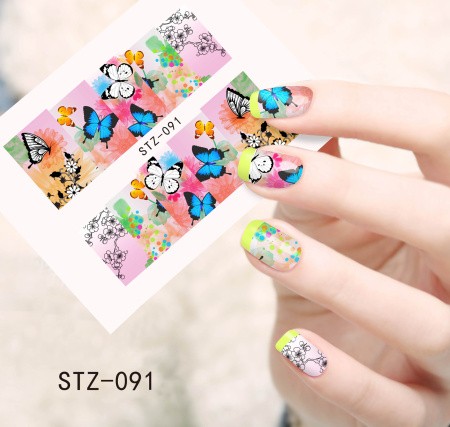 Flower Nail Decal