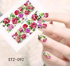 Flower Nail Decal