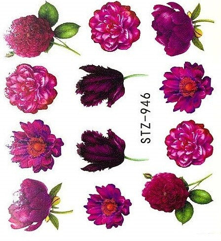 Flower Nail Decal