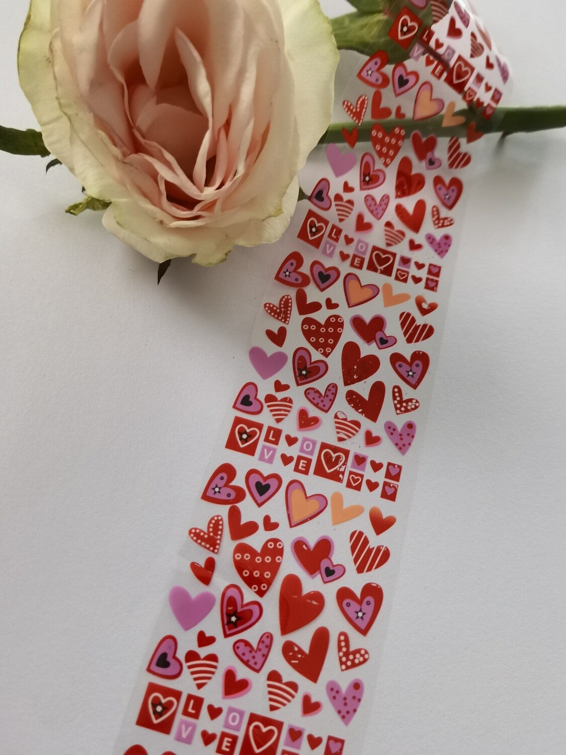 Love Valentine Foil Nail Transfer