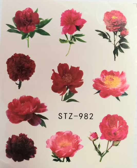Flower Nail Decal