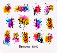 Flower Abstract Nail Decal