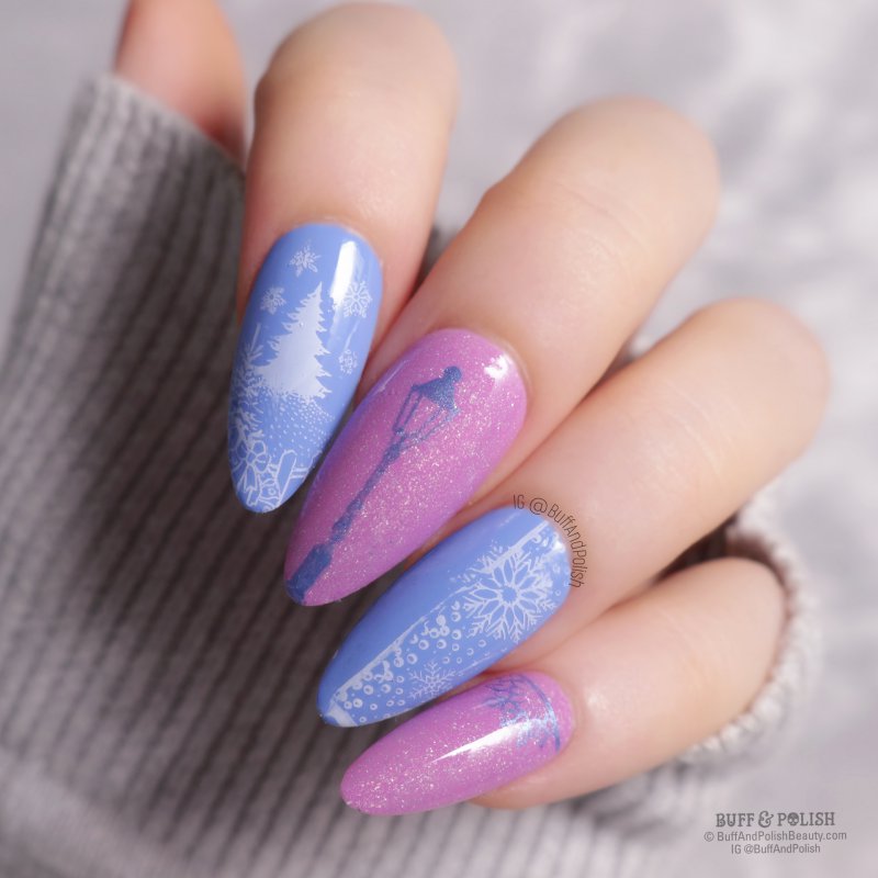 Christmas Snowflake Born Pretty Stamping Plate - L009