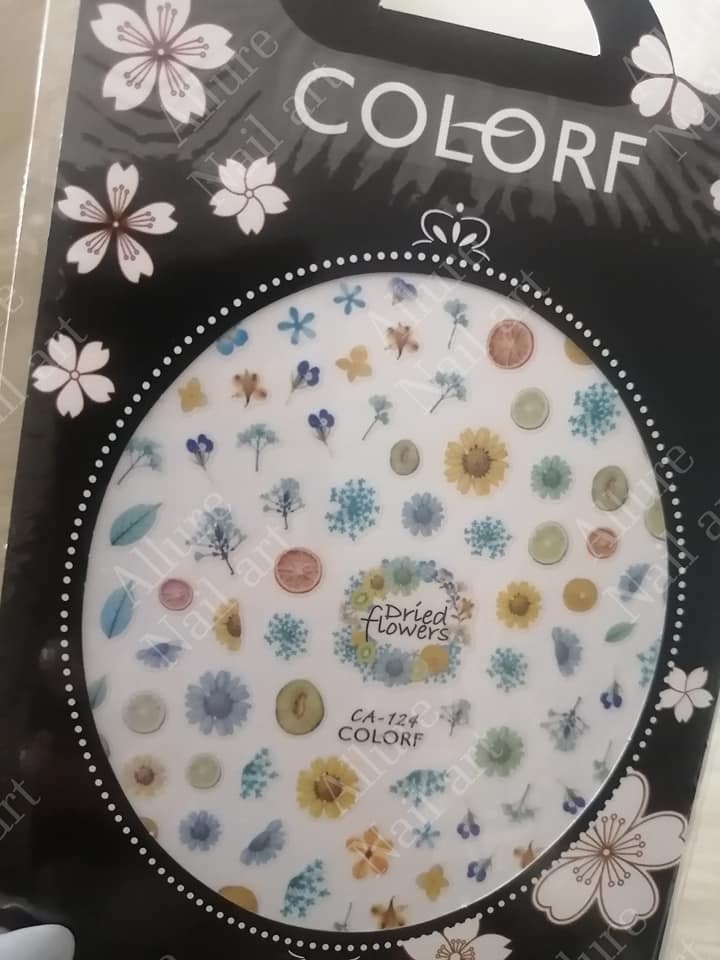 Flower Daisy Leaves Leaf Water Color Lady Nail Sticker