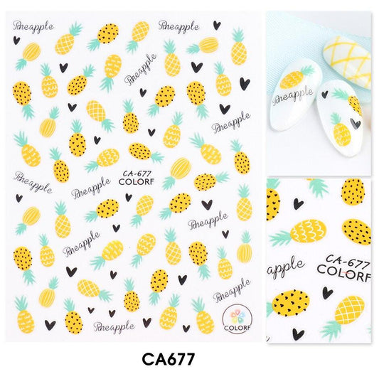 Fruit Pineapple Nail Sticker