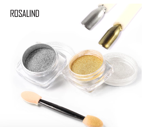 Rosalind Silver Chrome Nail Powder