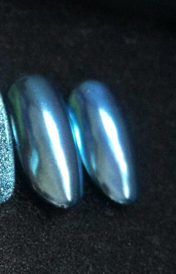 White Light Blue Chrome Nail Powder