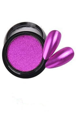 Magenta Solid Chrome Nail Powder