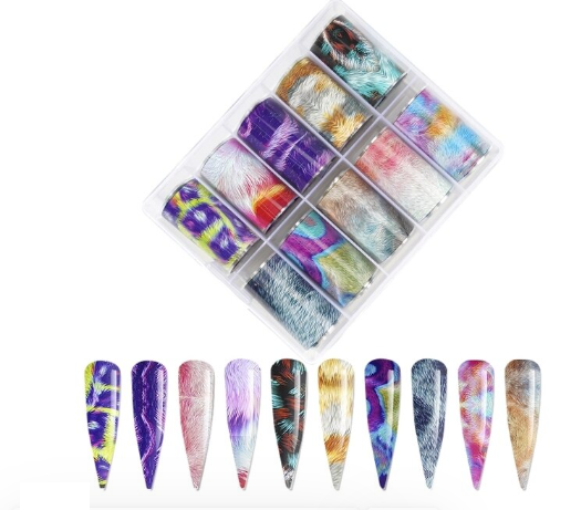 Fur Nail Art Foil Set Box