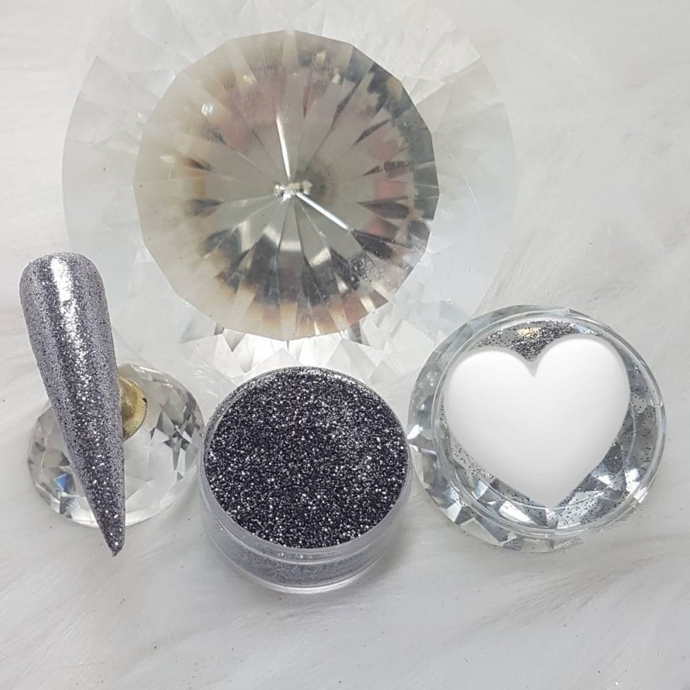 Metallic Grey Glitter