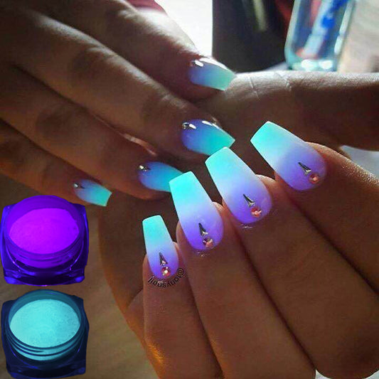 Purple Glow in the dark powder