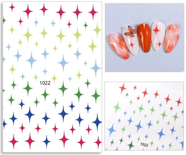 Hearts Nail Art Sticker