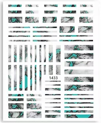 Abstract Marble Nail Art Sticker