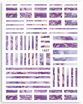 Abstract Marble Nail Art Sticker