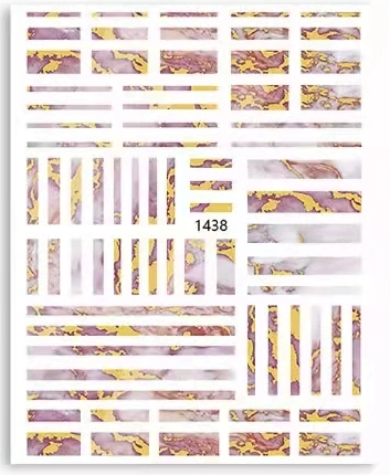 Abstract Marble Nail Art Sticker