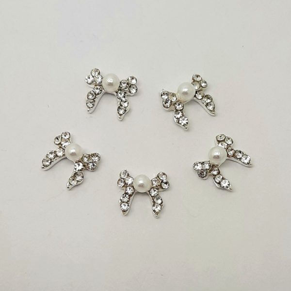PB04 - Bows Rhinestones Charms Nail Art Decoration