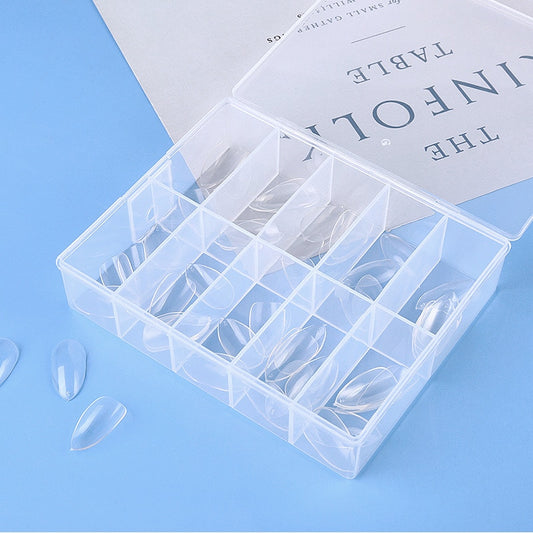 10 slot nail storage box nail art rhinestone Jewellery bead display case plastic container