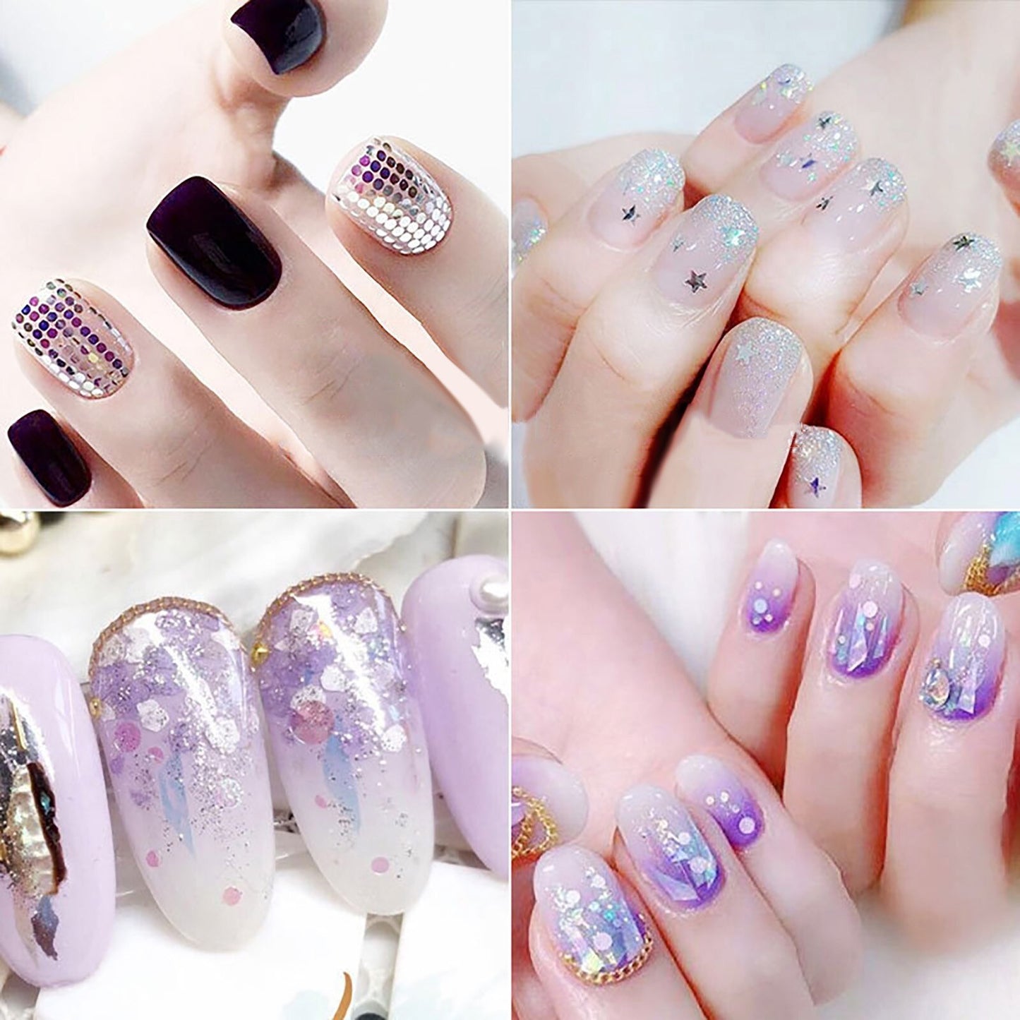 Iridescent mix Nail art Tray