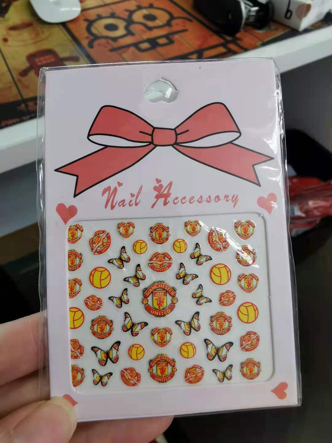 Sports Man United Nail Art Sticker