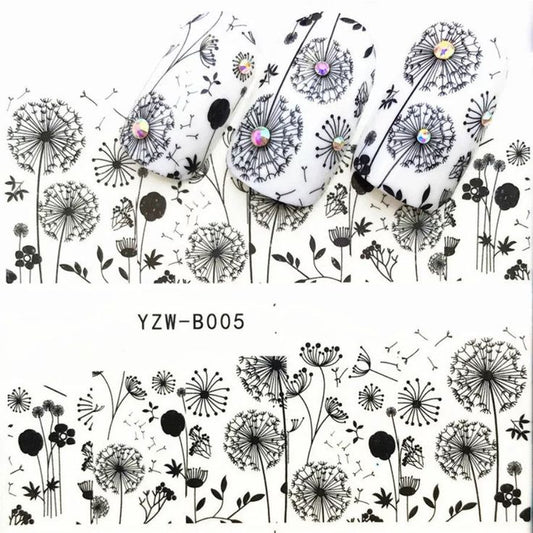 Dandelion Leaves Nail Decal