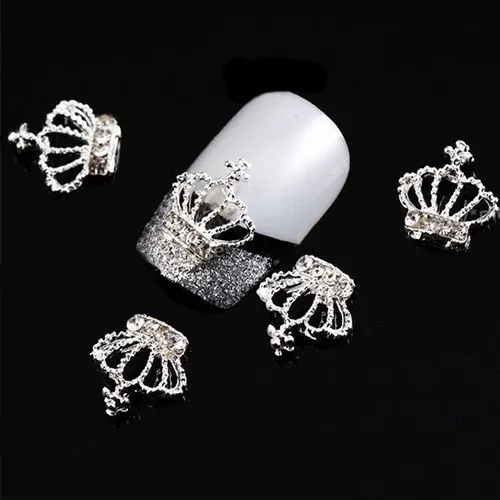 C001 Rhinestone Crown Charms Nail Art Decoration