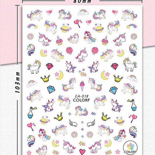Unicorn Nail Sticker