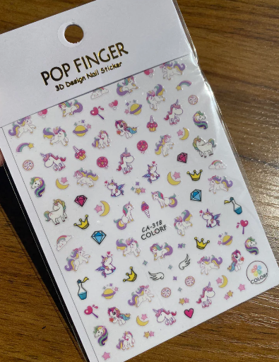 Unicorn Nail Sticker
