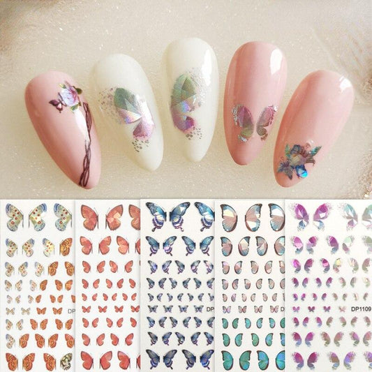 Butterfly Holographic Nail Art Sticker