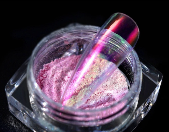 Ice Aurora Chrome Nail Powder
