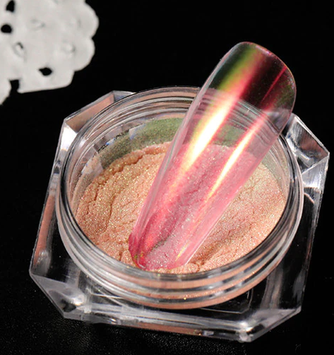Ice Aurora Chrome Nail Powder