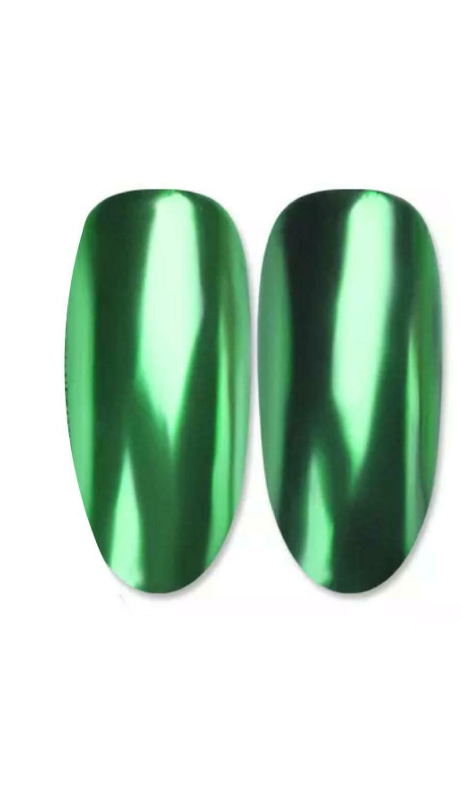 Green Chrome Nail Powder