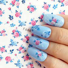 Flower Nail Sticker F668