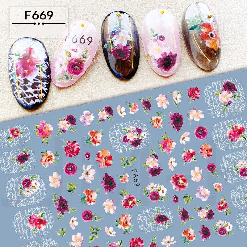 Leaves Flower Art Nail Sticker