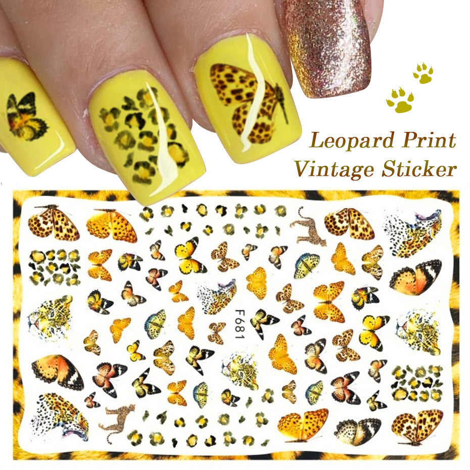 Leaves Flower Art Nail Sticker