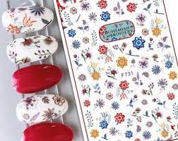 Flower Nail Sticker F731
