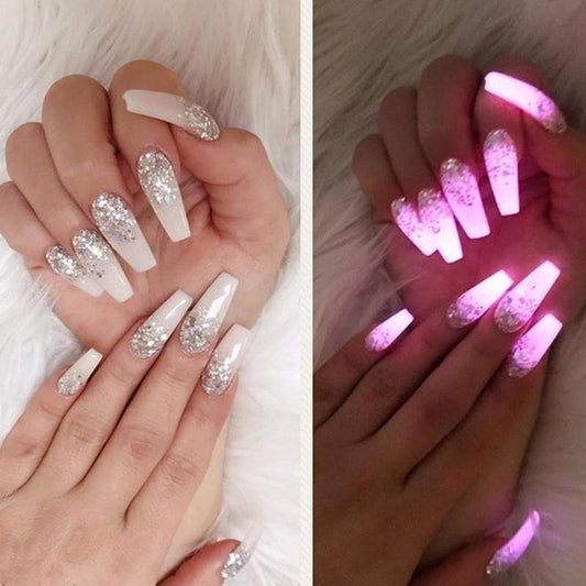 Pink Glow in the dark powder