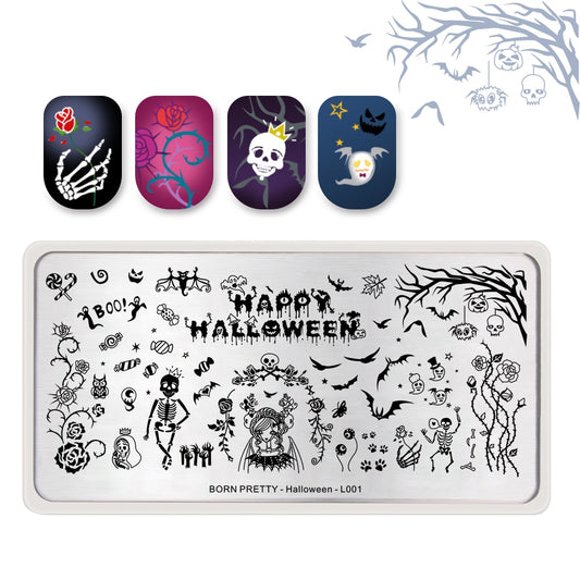 Halloween Born Pretty Stamping Plate - L001